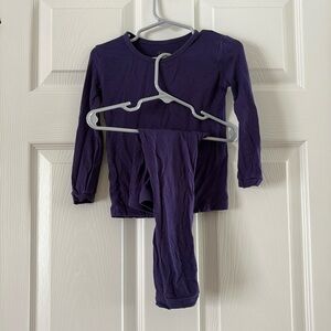 Kyte baby long sleeve pj set. 2T. Eggplant. No holes, rips/stains